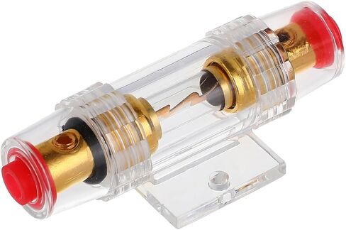 VEXUNGA 4-8 Gauge AWG Inline 60 Amp Fuse Holder with 60A AGU Fuses for Car Audio Alarm Amplifier Subwoofer in-line Fuse Holders (60Amp) in Kuwait