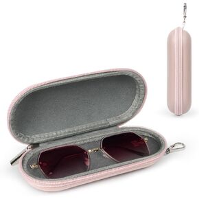علبة النظارات النحيفة ، منظم نظارة شمسية سفر محمولة مع كارابينر ، سستة نظارات تخزين النظارات للرجال نساء in Kuwait