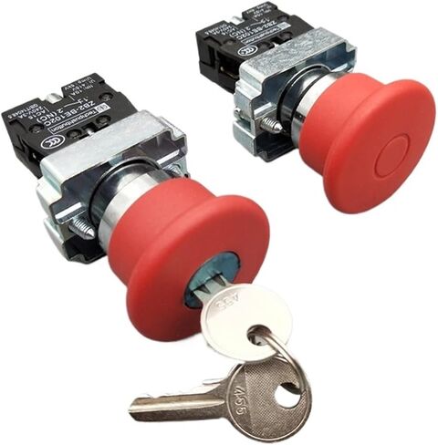 1PCS XB2-BS142 XB2-BS442 XB2-BS542 1NC OPENTER OPTER DOTARY PUND BUNTING SWITCH 2 موقف رأس الفطر 22 مم (XB2-BS442) in Saudi Arabia