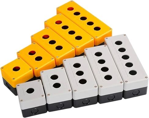 1Pcs Waterproof Button Box Switch Control Box 12345 Hole Industrial Switch Indicator Box 22mm(HB2-B4) in Saudi Arabia