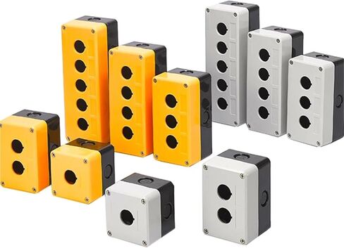 1Pcs Waterproof Button Box Switch Control Box 12345 Hole Industrial Switch Indicator Box 22mm(HB2-B4) in Saudi Arabia