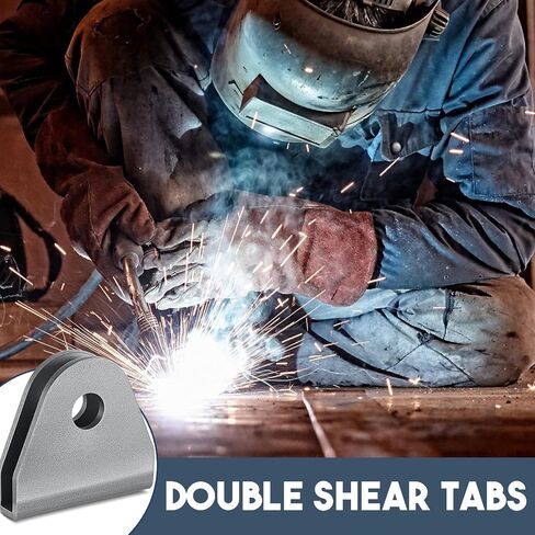 4 Pack Double Shear Tabs Seat Belt Tab Double Shear Limit Strap Weld on tabs 1/2" Hole for Offroad Car Fabrication and UTV Parts Distribution in Saudi Arabia