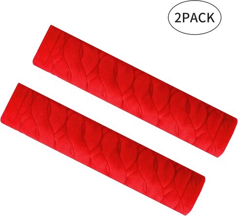 تغطية حزام مقعد Amooca Soft Cover Cover Cover Costbelt Counte Coushions لحقائب الظهر 2 PCS ملاءمة عالميًا لقيادة أسود أكثر راحة in Saudi Arabia