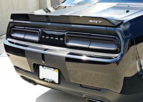 مجموعة Tint العاكس الخلفية لعام 2015-2023 دودج تشالنجر - دخان دخان لمعان | قطع فينيل قطع بالضبط | فيلم LightWrap الجاف الملون مع تقنية إصدار الهواء in Kuwait
