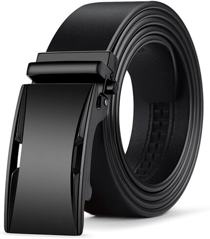 Men's Belt Belt Men's Business Automatic Belt Cowhide Belt(125cm) in Saudi Arabia