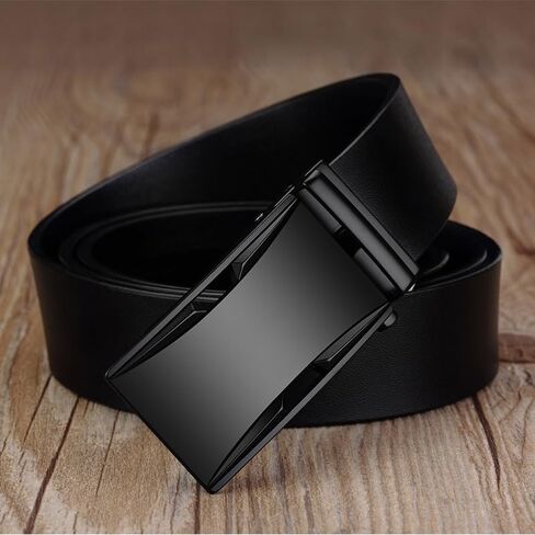 Men's Belt Belt Men's Business Automatic Belt Cowhide Belt(125cm) in Saudi Arabia