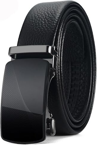 Men's Automatic Buckle Belt Men's Genuine Leather Versatile Business Belt and Belt in Saudi Arabia