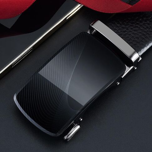 Men's Automatic Buckle Belt Men's Genuine Leather Versatile Business Belt and Belt in Saudi Arabia