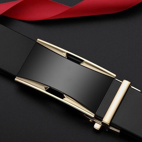 Belt Men's Belt Automatic Cowhide Belt Men's Belt(105cm) in Saudi Arabia