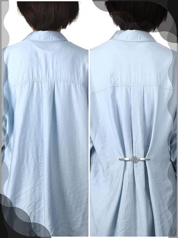 Cindeer 8 Pcs Vintage Shawl Cardigan Clips Retro Cardigan Collar Shirt Dress Silver Clips for Women(Classic) in Saudi Arabia