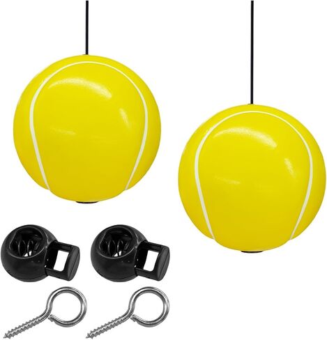 2 Sets Double Garage Parking Aids, Aid-Parking Ball Guide System Kit with Cord Locks and Screw Hooks, Retractable Parking Assist Ball Garage Car Stop Indicator with Rope for Vehicles (Golf) in Saudi Arabia