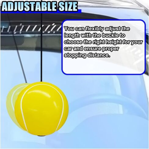 2 Sets Double Garage Parking Aids, Aid-Parking Ball Guide System Kit with Cord Locks and Screw Hooks, Retractable Parking Assist Ball Garage Car Stop Indicator with Rope for Vehicles (Golf) in Saudi Arabia