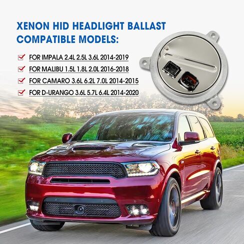 Xenon HID Headlight Ballast Replacement for Durango 2014-2020 Impala Malibu Camaro 2014-2019 Xenon Headlight Ballast Control Unit Module Replace 68224607AB 22941301 22860334 in Saudi Arabia