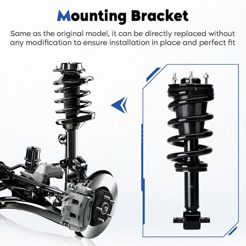 Front Struts Assembly w/Coil Spring Shock Absorber Fit for Silverado 1500/Avalanche/Sierra 1500 07-13, Suburban 1500/Escalade ESV/EXT 07-14, for Tahoe/Yukon 2007-2020 ONLY 4WD，Replace for 139104 in Kuwait