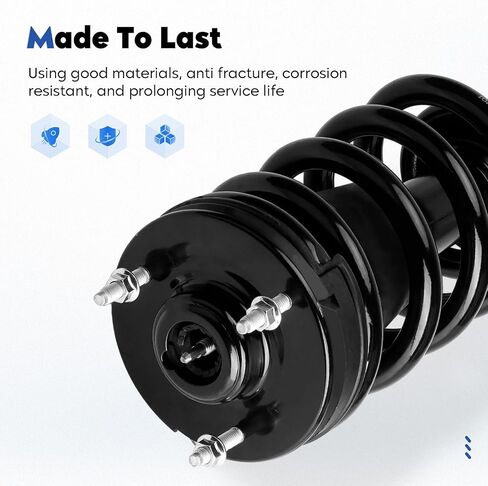 Front Struts Assembly w/Coil Spring Shock Absorber Fit for Silverado 1500/Avalanche/Sierra 1500 07-13, Suburban 1500/Escalade ESV/EXT 07-14, for Tahoe/Yukon 2007-2020 ONLY 4WD，Replace for 139104 in Kuwait