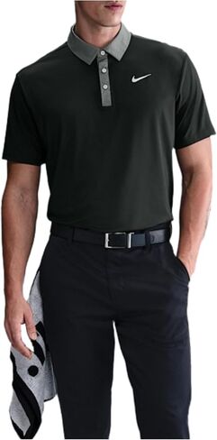 Nike Tour Men's Dri-FIT Golf Polo (Night Forest/Clay Green/Pale Ivory) in Saudi Arabia
