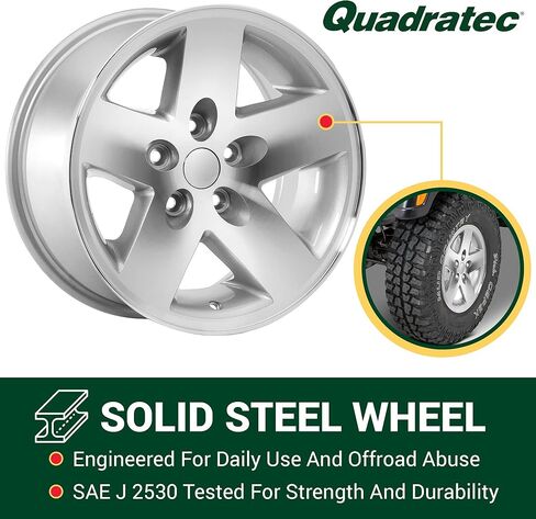 Quadratec Moab 16 "عجلة السبائك ، الانتهاء من التشطيب - 5 ×44 in Kuwait