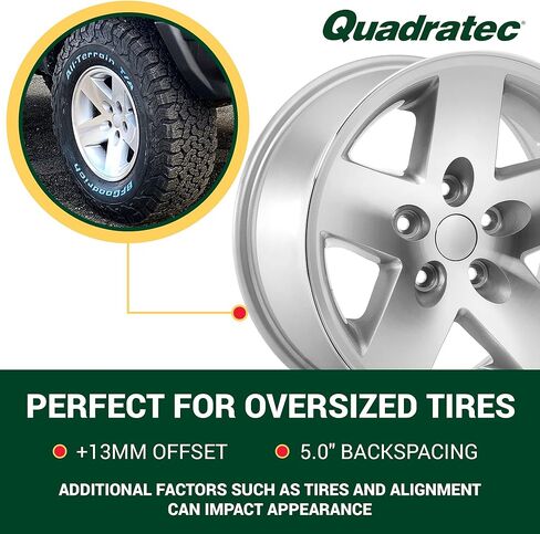 Quadratec Moab 16 "عجلة السبائك ، الانتهاء من التشطيب - 5 ×44 in Kuwait