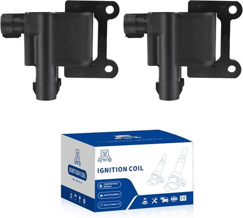 Ignition Coil Pack UF495 Replacement for Scion XB Toyota 4Runner Camry Hiace Matrix Solara Tacoma Lexus IS F 2.4 2.7 L4 5.0 V8 OE# DHX1120 90919-02248 9091902248 C1426 90919-02260 4PCS in Kuwait