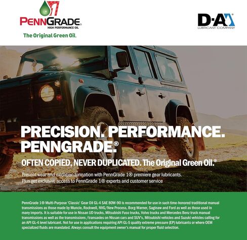 Penn Grade 1, 77296, Classic Multi-Purpose GL-4 Gear Oil SAE 80W-90, 1 Quart (4 Pack) in Saudi Arabia