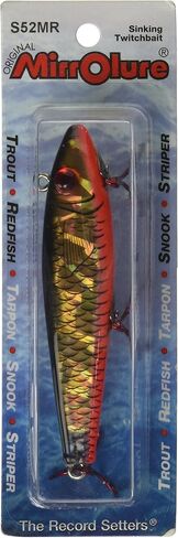 MirrOLure Mirrolure S 52 Mr 3 Sinkin Twitchbait Bk فضي 35 8 في 1 2 أونصة in Saudi Arabia