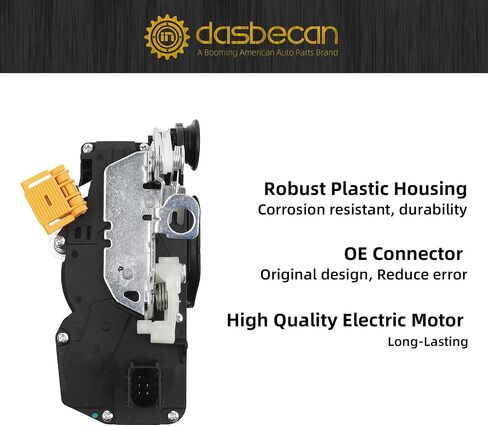محرك محرك قفل الباب 4 قطع من Dasbecan متوافق مع Chevy Silverado Tahoe Suburban 1500 GMC Sierra Yukon XL Cadillac Escalade 2007-2009 يستبدل 931-303 931-304 931-108 931-109 طقم مزلاج 4 أبواب in Saudi Arabia