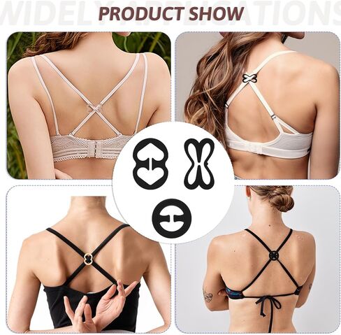 12 PCS BRA BRA CLIPS for Racerback ، مقاطع حامل حزام مضادة للانزلاق ، والأرباك تخفي الأشرطة ، وتحويلات العودة للنساء للنساء in Kuwait
