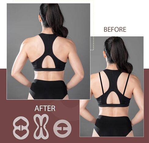 12 PCS BRA BRA CLIPS for Racerback ، مقاطع حامل حزام مضادة للانزلاق ، والأرباك تخفي الأشرطة ، وتحويلات العودة للنساء للنساء in Kuwait