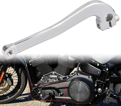 ذراع رافعة SHIFTER الترس Chrome لـ Harley Dyna Super Glide Wide Glide Fat Bob FXD FXDWG FXDF Softail Blackline in Kuwait