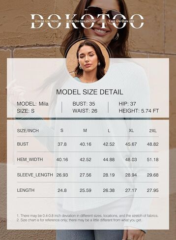 Dokotoo Womens Tops Fashion 2025 Raglan Long Sleeve Soft Jettnibed Solid Color V Deck T Shirts عرض قميص قمم فضفاضة غير رسمية in Saudi Arabia