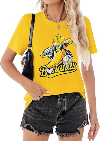 Baseball Shirt for Women Game Day Baseball Fan Shirt Baseball Mom Tee Casual Short Sleeve Tops in Kuwait
