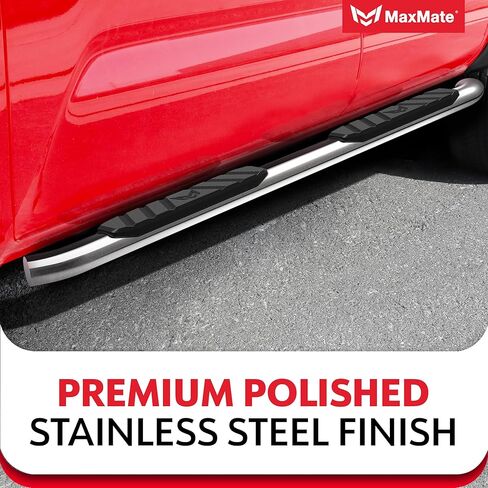 MaxMate 3.5" Oval Nerf Bar Side Steps Compatible with 2015-2025 Chevy Colorado GMC Canyon | Crew Cab | SS2C35168MX | Side Rails Running Boards in Saudi Arabia