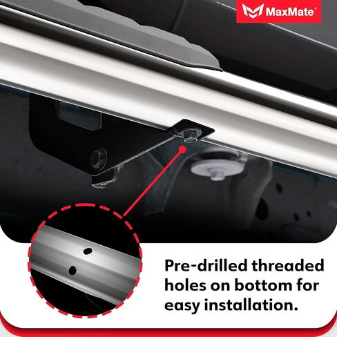 MaxMate 3.5" Oval Nerf Bar Side Steps Compatible with 2015-2025 Chevy Colorado GMC Canyon | Crew Cab | SS2C35168MX | Side Rails Running Boards in Saudi Arabia