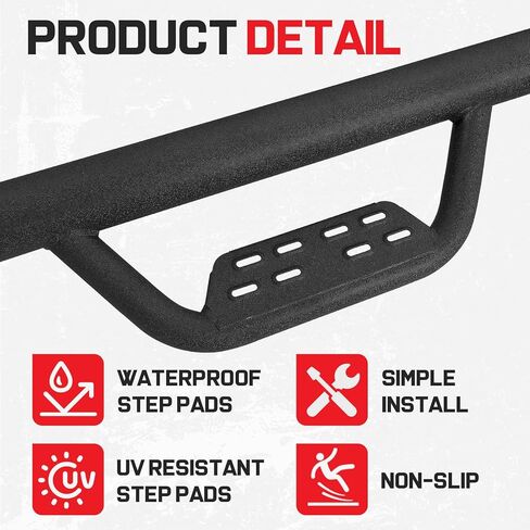 Running Boards Compatible with 2005-2023 Tacoma Double Cab with 4 Full-Size Doors, 4.5 Inches Drop Down Side Steps Running Boards for Tacoma. in Kuwait