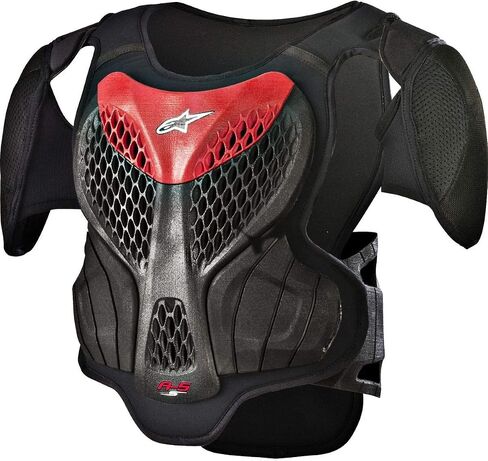 Alpinestars 6740518-13-S/M Youth A-5 S Pody Armor-Black/Red (YS/YM) in Kuwait