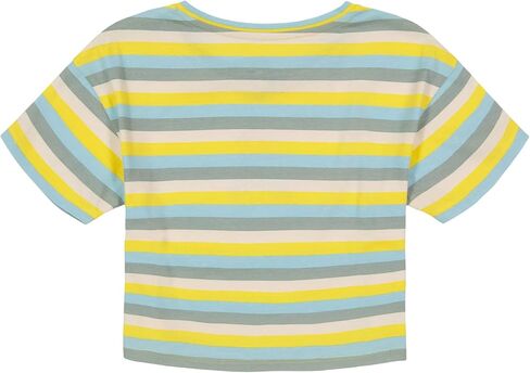 Lucky Brand Girls' Short Sleeve Graphic T-Shirt, Tagless Cotton Tee with Fun Designs, Yolk Yellow, 16 in Saudi Arabia
