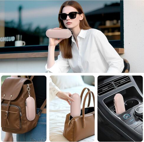 علبة النظارات النحيفة ، منظم نظارة شمسية سفر محمولة مع كارابينر ، سستة نظارات تخزين النظارات للرجال نساء in Kuwait