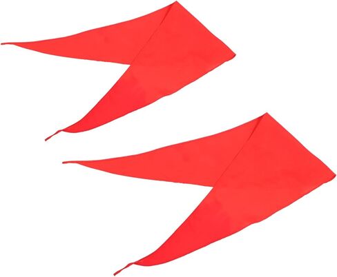 2pcs Boy Girl Triangle Scarf Red Dance Prop Lightweight Boys and Girls Scarf for Performance for Dance School Events and Daily Practice in Saudi Arabia
