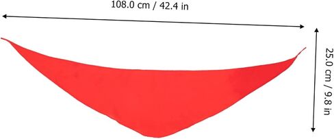 2pcs Boy Girl Triangle Scarf Red Dance Prop Lightweight Boys and Girls Scarf for Performance for Dance School Events and Daily Practice in Saudi Arabia