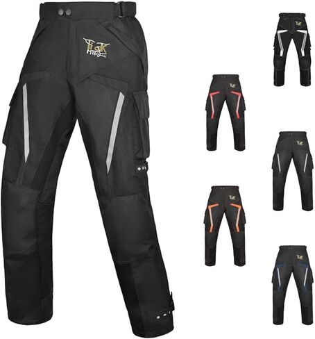 سروال الدراجات النارية الصيفية للرجال مع CE درع | ملاءمة قابلة للتعديل وقذيفة مقاومة للماء ، مع درع للتجول واستخدام الدراجة الأوساخ in Kuwait