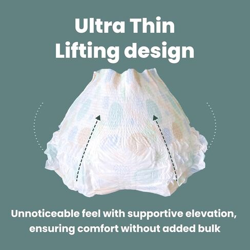 uNeat Unscented Disposable Period Underwear Overnight Comfort, Discreet and Leakproof for Period, Postpartum, and Incontinence (Size L/XL, 5 Count) in Saudi Arabia