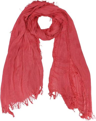 Luxury Divas Wispy Frayed Fringe Scarf in Saudi Arabia