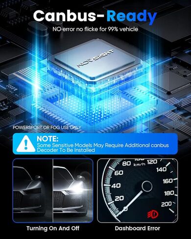 NOVSIGHT H4/HB2/9003 LED Bulbs Upgraded, 400% Brightness H4 LED Bulbs 6500K Cool White, Plug And Play With Fan, HB2/9003 Fog Light bulbs Replacement, Pack of 2 in Kuwait