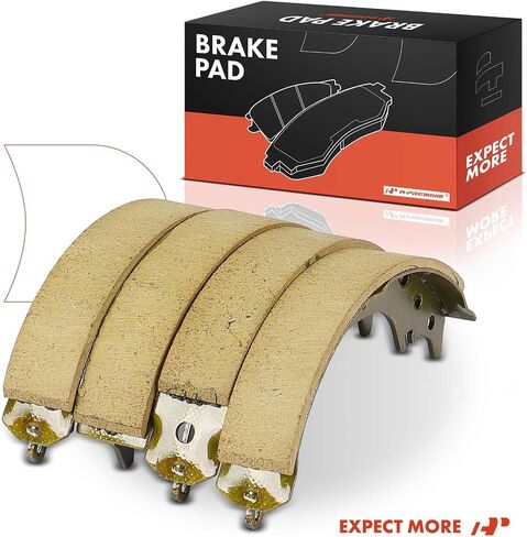 مجموعة أحذية فرامل الطبل الخلفية A-Premium متوافقة مع موديلات Toyota المختارة-Camry 1987-2005 ، Rav4 1996-2002 ، Solara 1999-2003 ، Celica 1983 ، 4 PCs in Saudi Arabia