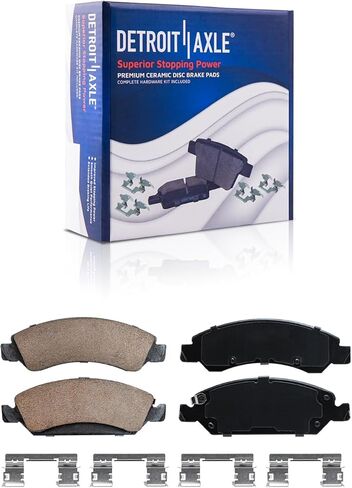 Detroit Axle - Front Brakes Kit for Chevy GMC Silverado Sierra Suburban Yukon XL Express Savana 1500 Tahoe Avalanche Cadillac Escalade ESV EXT Brake Rotors Ceramic Brakes Pads Replacement in Saudi Arabia