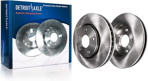 Detroit Axle - Brake Kit for Hyundai Elantra Coupe GT Veloster Kia Forte Koup Forte5 Disc Brake Rotors Ceramic Brake Pads Replacement : 11.02" inch Front and 10.31" inch Rear Rotor in Saudi Arabia