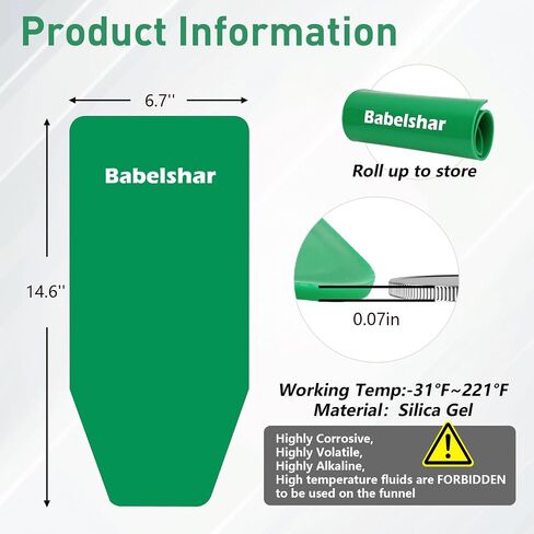 Babelshar Foldable Flexible Funnel for Oil Change, Form a Funnel for Automotive Use, Large Flex Oil Filling and Draining Tools, Spill-Free, Easy to Clean, for Lawnmower Motorcycle Snowplow Truck in Saudi Arabia