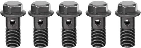 5 Pcs Brake Banjo Bolt, Motorcycle Banjo Bolts for Brake Caliper Master Cylinder & 10 Pcs Banjo Washers(M10×1mm) in Saudi Arabia