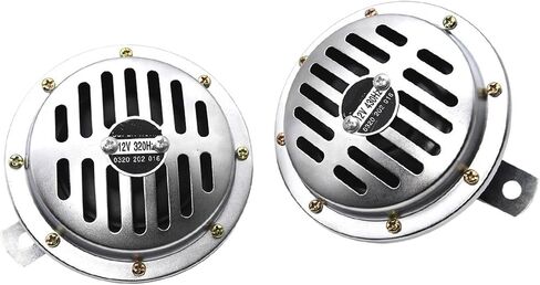 AD 12V Universal Vehicle Horn, Chrome Plated, Waterproof, Loud, Motorbike Horn with Cover in Saudi Arabia