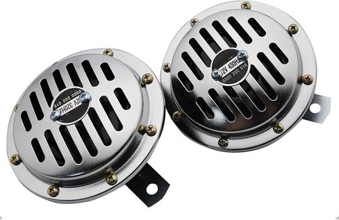 AD 12V Universal Vehicle Horn, Chrome Plated, Waterproof, Loud, Motorbike Horn with Cover in Saudi Arabia